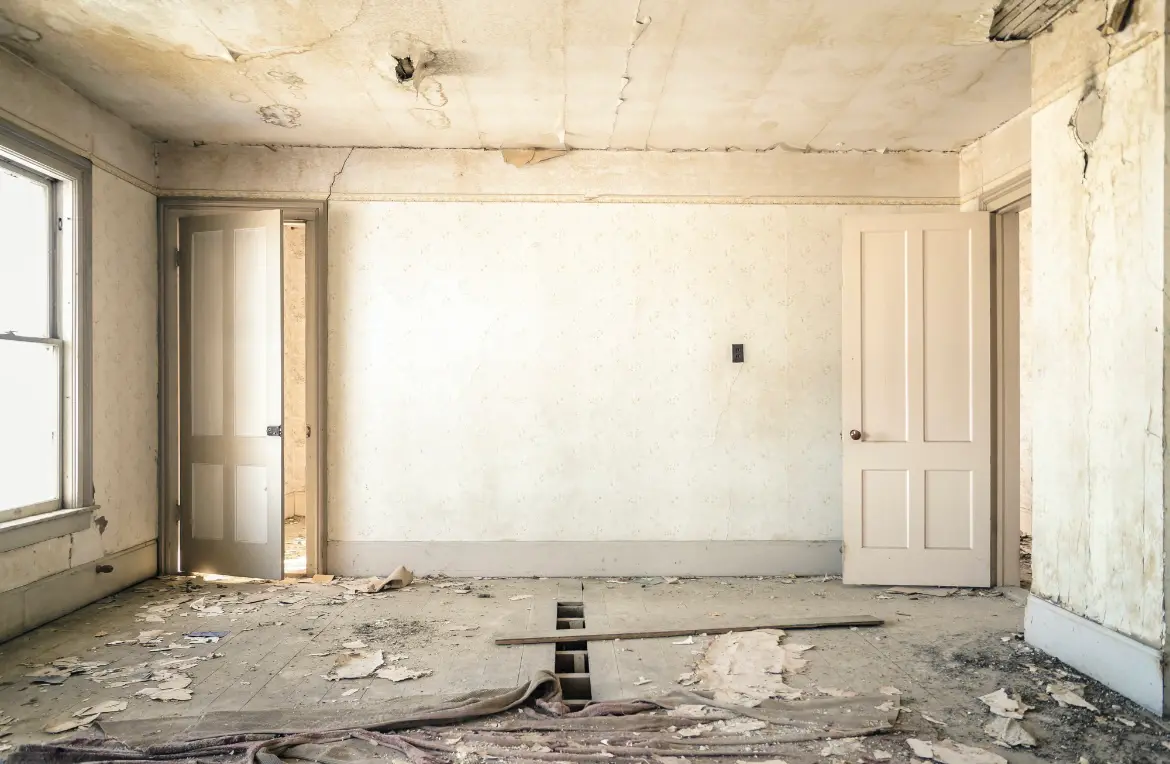 Waste disposal crew managing a cleanout project in Hudson Falls